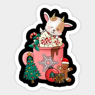 Cute and Lovely Animals with Christmas Vibes Sticker